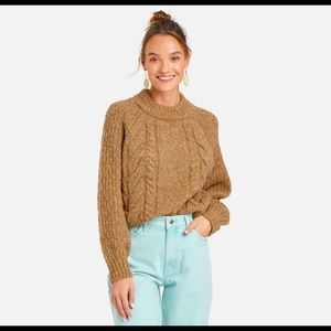 Universal Thread Camel Mock Neck Sweater